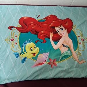 Disney Little Mermaid With The Saying Live The Dream Standard Size Pillowcase.
